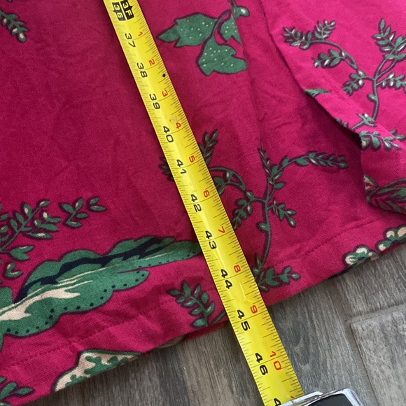 LZJN Women's Cotton linen Trench Coat Floral Print Long Jacket with Pockets 🩷💚 - Picture 12 of 13